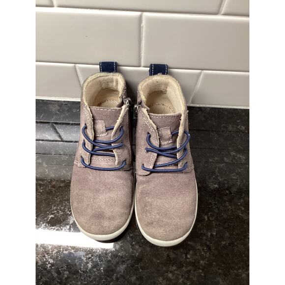 UGG Unisex Kids Lace Up Toddler Zip‎ Kristian Suede Boots Brown/gray Size 11 - Picture 4 of 10